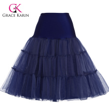 Grace Karin Navy Blue Tutu Petticoat Underskirt Crinoline Rock für Hochzeit Vintage Kleid CL008922-8